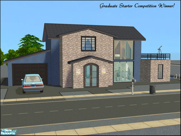 Sims 2 — Graduate Starter Home by LadyMinion — *Winner of the TSR forums Graduate Starter Competition* Designed for two