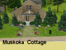Sims 3 — Muskoka Cottage by simsdercycle — this muskoka cottage is a luxury home for 1 or 2 who are artistic and love