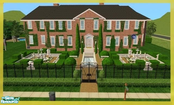 Sims 2 — Ellsworth Estate by Ilyia — This big estate has over 7 large reception rooms, 5 bedrooms and potential for more.
