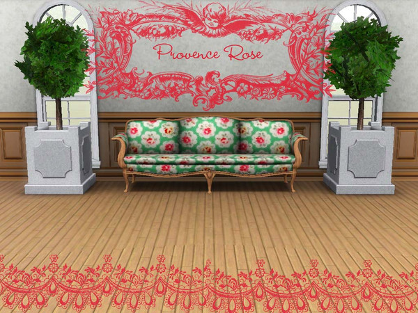 Sims 3 — Cath Kidston - Provence Rose in Green by haymichele — This is the perfect seamless pattern for your walls,