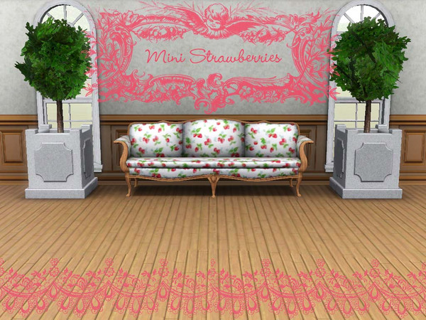 Sims 3 — Cath Kidston - Mini Strawberry by haymichele — This is the perfect seamless pattern for your walls, upholstery,