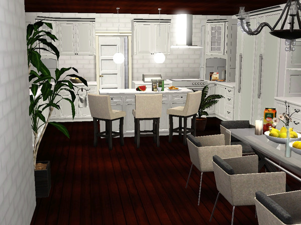 Sims 3 — White Brick Wall by deeiutza — 