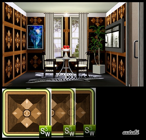 Sims 3 — Wood14 by autaki — Pattern By autaki