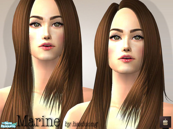 Sims 2 — Marine by haiduong — I\'ve spent the whole night to make this young lady, and finally I finished it. All CCs are