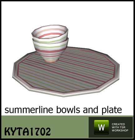 Sims 3 — Summerline bowls1 by Kyta1702 — Mesh by Kyta1702 @ TSR