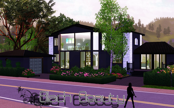 Sims 3 —  by TSR Archive — Sweet black house for your lovely simmies:D It has two stories: First floor: