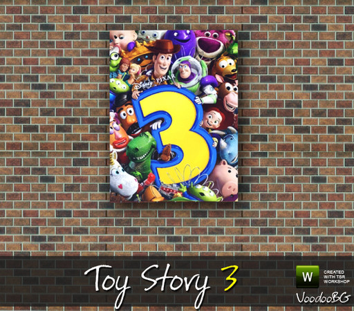 Sims 3 — Toy Story 3 Poster by VoodooBG — Toy Story 3 Poster