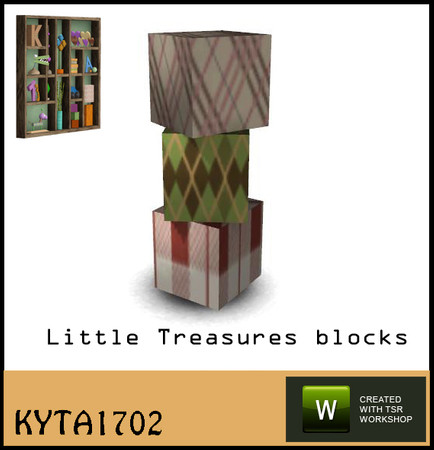 Sims 3 — Little treasures blocks by Kyta1702 — to decorate your treasure shelf