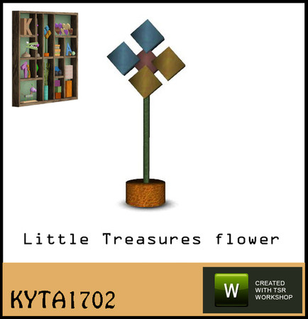 Sims 3 — Little treasures flower by Kyta1702 — to decorate your treasure shelf