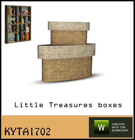 Sims 3 — Little Treasures boxes by Kyta1702 — to decorate your treasure shelf