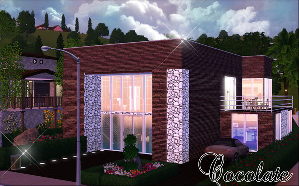 Sims 3 — Chocolate *CC Free and FF* by TSR Archive — Fully furnished sweet family home for your simmies:D It has two