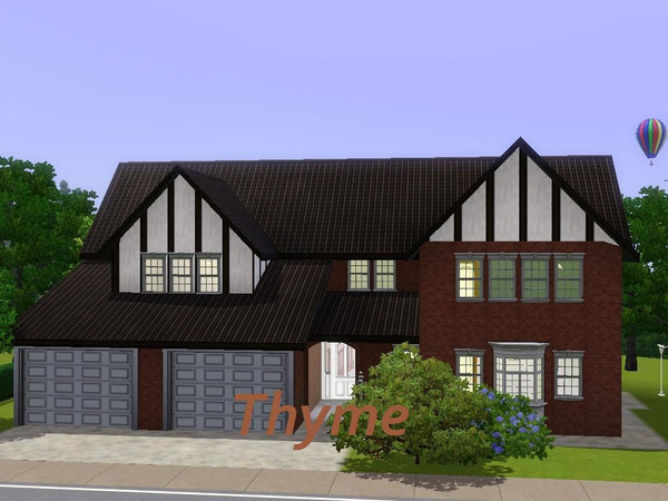 Sims 3 — Thyme by nevermore77 — Large home with a nice sized garden. Partly furnished bathrooms and kitchen area.