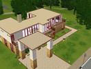 Sims 3 — Modern Eclecticism by ClassyNurse26 — A bold modern design with traditional functionalities. This three