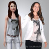 Sims 3 — Stella McCartney tank  by onetoutch —  Stella McCartney horse-print tank as seen on Olivia Wilde