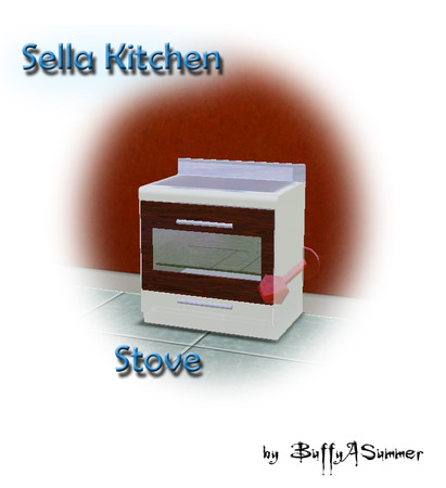 Sims 3 — BuffyASummer_Sella_Kitchen_Stove by BuffSumm — created by BuffyASummer