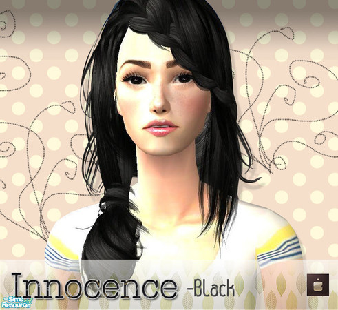 Sims 2 — Innocence - Retexture from Peggy hair set - Black by haiduong — Retexture from Peggy\'s special gift hair set.