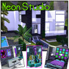 Sims 3 — Neon Studio by power_fantastic — A fab 1 bedroom studio apartment with neon decor throughout! Great for your