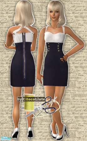 Sims 2 — Dress by CHocoLlate — Model by me