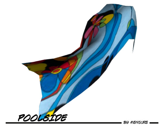 Sims 3 — Poolside_Towel by mensure — Poolside_Towel by mensure. Recolorable. Five variations. You can find it under