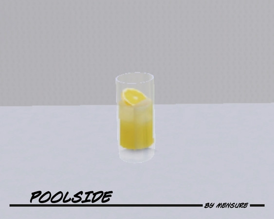 Sims 3 — Poolside_Glass of Lemonade_2 by mensure — Poolside_Glass of Lemonade_2 by mensure. You can find it under