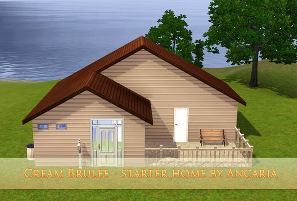 Sims 3 — Cream Brulee - Starter - No CC by Ancapwnz — Starter home by Ancaria - http://ancaria-sims.blogspot.com/