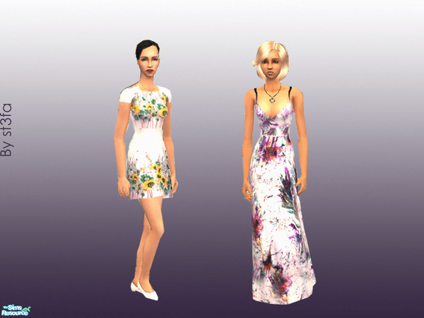 Sims 2 — Summer Dresses by st3fa — There are two new dresses for your adult sim.I hope you will like them.