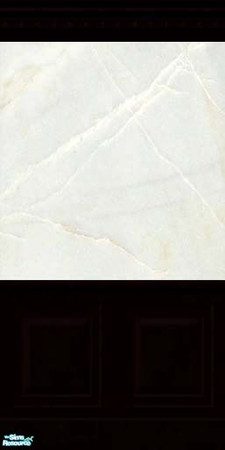 Sims 2 — White Marble with Black Wood Wall by corylangreck — My White Marble wallpaper with black wood trim for contrast.