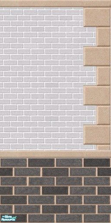 Sims 2 — OFB Brick Remix by titanicbrittanic — This set consists of two different Maxis brick tones combined to create