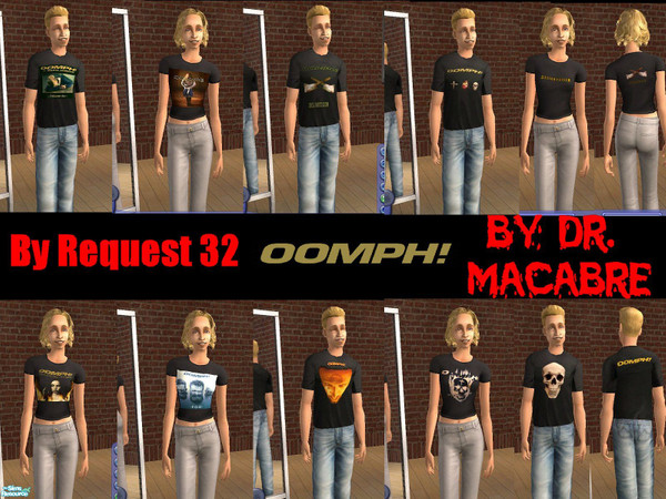 Sims 2 — By Request 32.....Oomph! by Dr. Macabre — Spudmint requested some things for the band Oomph! There a band out of