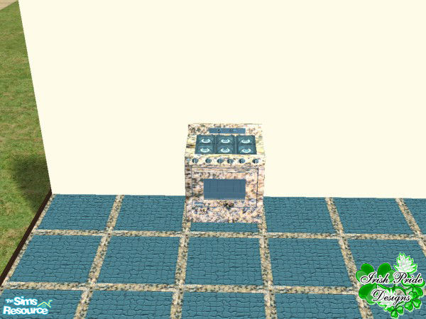 Sims 2 — Blue Granite Kitchen - Stove by Irish Pride — The Blue Granite Stove is constructed of heavy duty steel and then