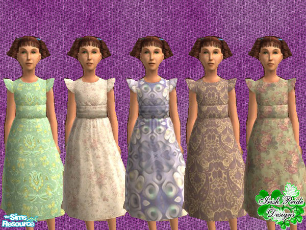 Sims 2 — Spring Child Collection by Irish Pride — Here is a spring dress set for female children. This set comes in both