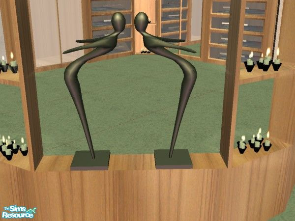 Sims 2 — AnoeskaB Salsa Sculpture by luvs10s — A recolour of AnoeskaB's fabulous Salsa Sculpture using soothing sage.