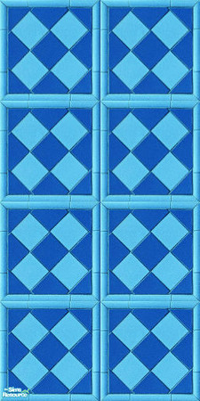 Sims 2 — Maxis Forgotten Tile Set 6 - Maxis Forgotten Walls Ttt Blueberry2 by robbyngirl — Always love the tile floors