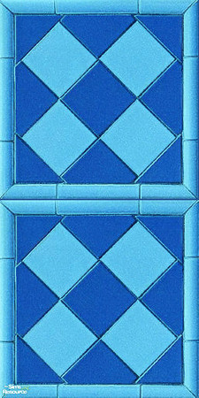 Sims 2 — Maxis Forgotten Tile Set 6 - Maxis Forgotten Walls Ttt Blueberry4 by robbyngirl — Always love the tile floors