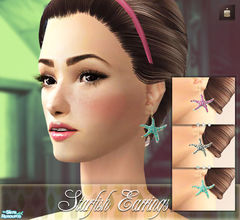 Sims 2 — Starfish Earrings by haiduong — Enjoy.