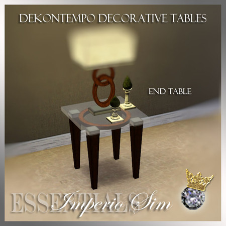 Sims 3 — 3DL Imperio Sim Dekontempo End Table by eddielle — 3DL Imperio Sim Dekontempo End Table is part of my Dekontempo