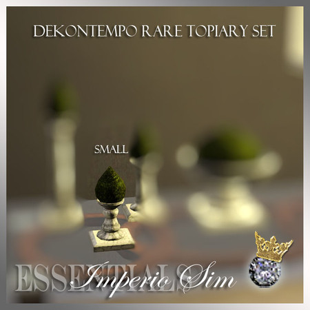 Sims 3 — 3DL Imperio Sim Dekontempo Topiary Small by eddielle — 3DL Imperio Sim Dekontempo Topiary Small