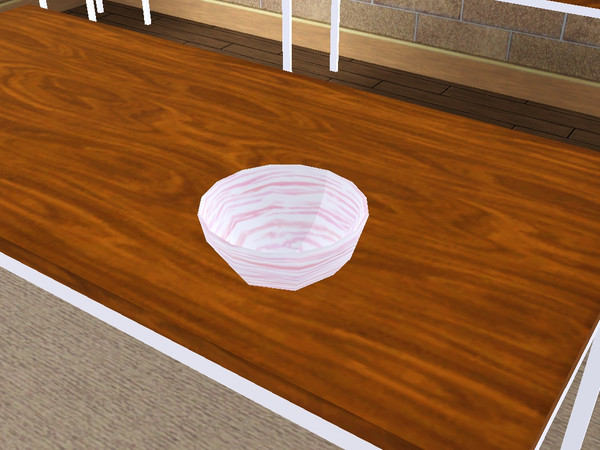 Sims 3 — Soup Bowl by lilliebou — You can find it in Misc. Decor for 15 Simoleons. One part recolorable; three