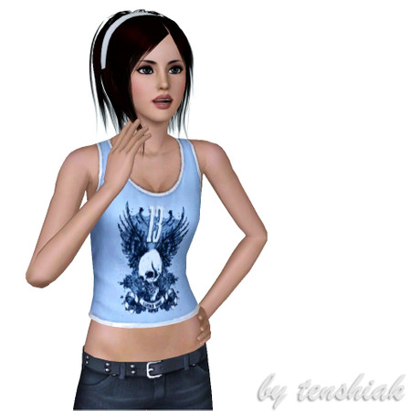 Sims 3 — Dot by tenshiak — One of my models. Custom Content used: Eyes by me: