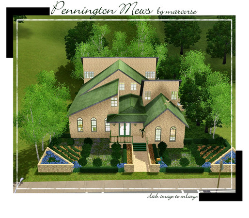 Sims 3 — Pennington Mews by marcorse —  . . . . there was a general air of rushing about . . stable boys and grooms