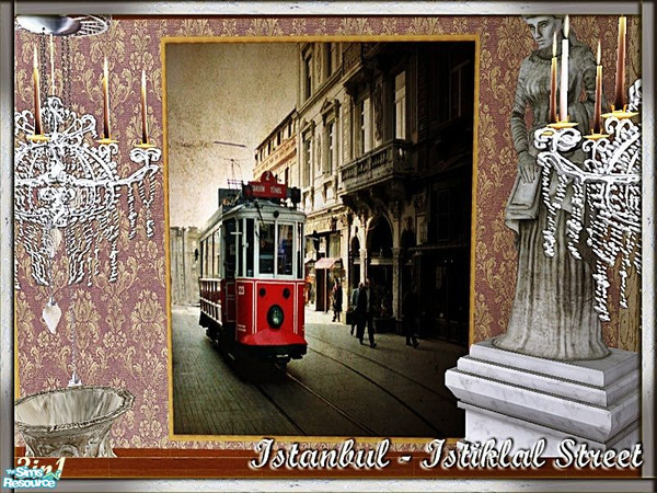 Sims 2 — V# IstanbulWallSet-IstıklalStreet by vidia — 3in1