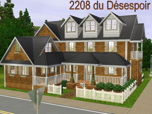 Sims 3 —  by lilliebou — Hi :) Here are some details about this house: First floor: -Living room -Kitchen -Dining room