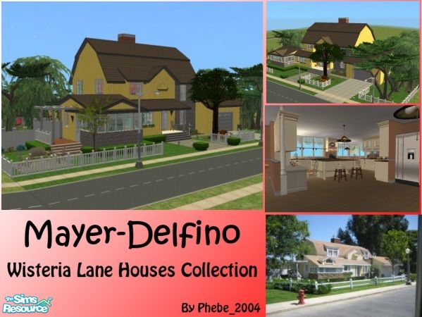 Sims 2 - Wisteria Lane House: Mayer-Delfino by phebe_2004 - this is my vers...
