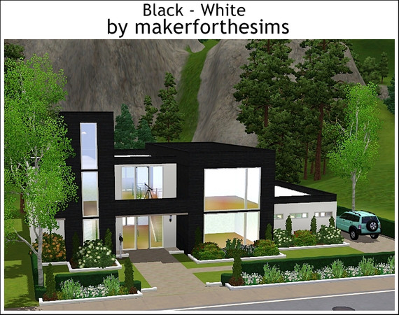 Sims 3 — Black - White by makerforthesims — Black - White