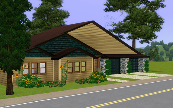 Sims 3 — The Foxtail by peachy146 — A spacious 3 bedroom 2 bath craftsman style ranch home for your sims! Featuring a 2