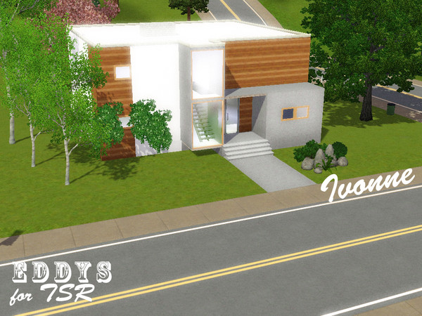 Sims 3 — Ivonne by eDDys by eddys — Family house in modern style. On main floor you can find small loundry and bathroom,