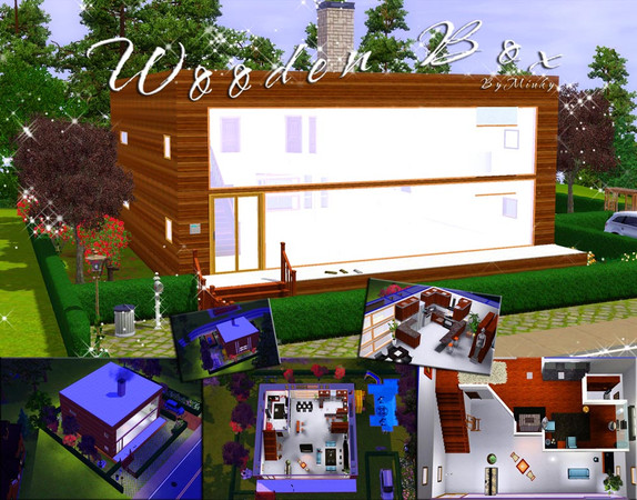 Sims 3 — WoodenBox by miuky386 — Ok This is my very first house submitted here. The idea comes from Grand Designes/Kevin