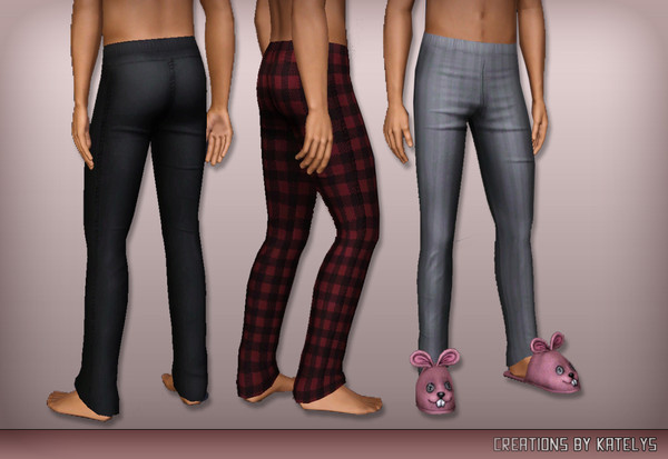Sims 3 — FS 48 - bottom 02 by katelys — Tight trousers for adult and young adult sim-men.