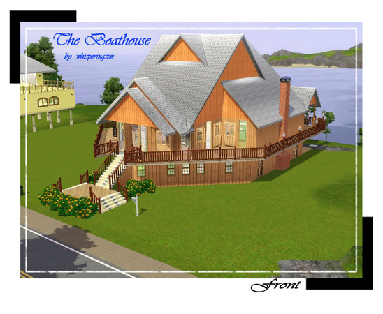 Sims 3 — The Boathouse by whisperingsim — Welcome to The Boathouse. This house came to being because of a desire to live
