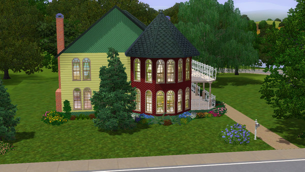 Sims 3 — Victorian Styles by OkieOK01 — Large 3Bedroom, 2 1/2 Bath, Formal Dining, Breakfast Nook, Office Nook, by